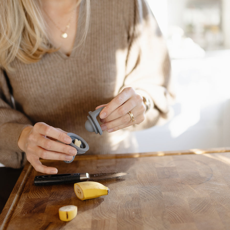 Lot de 2 distributeurs d'aliments frais en silicone Baby Mushie