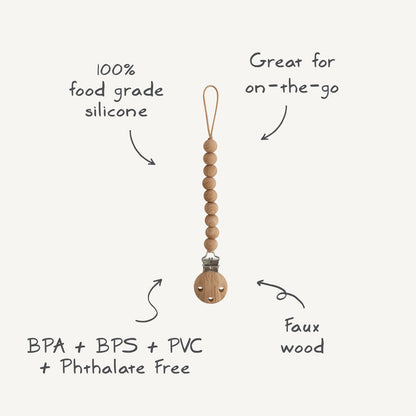 Attache-tétine en silicone Baby Mushie | Hera